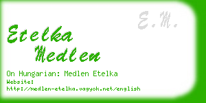 etelka medlen business card